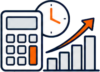 Calculadora de retiro con crecimiento financiero